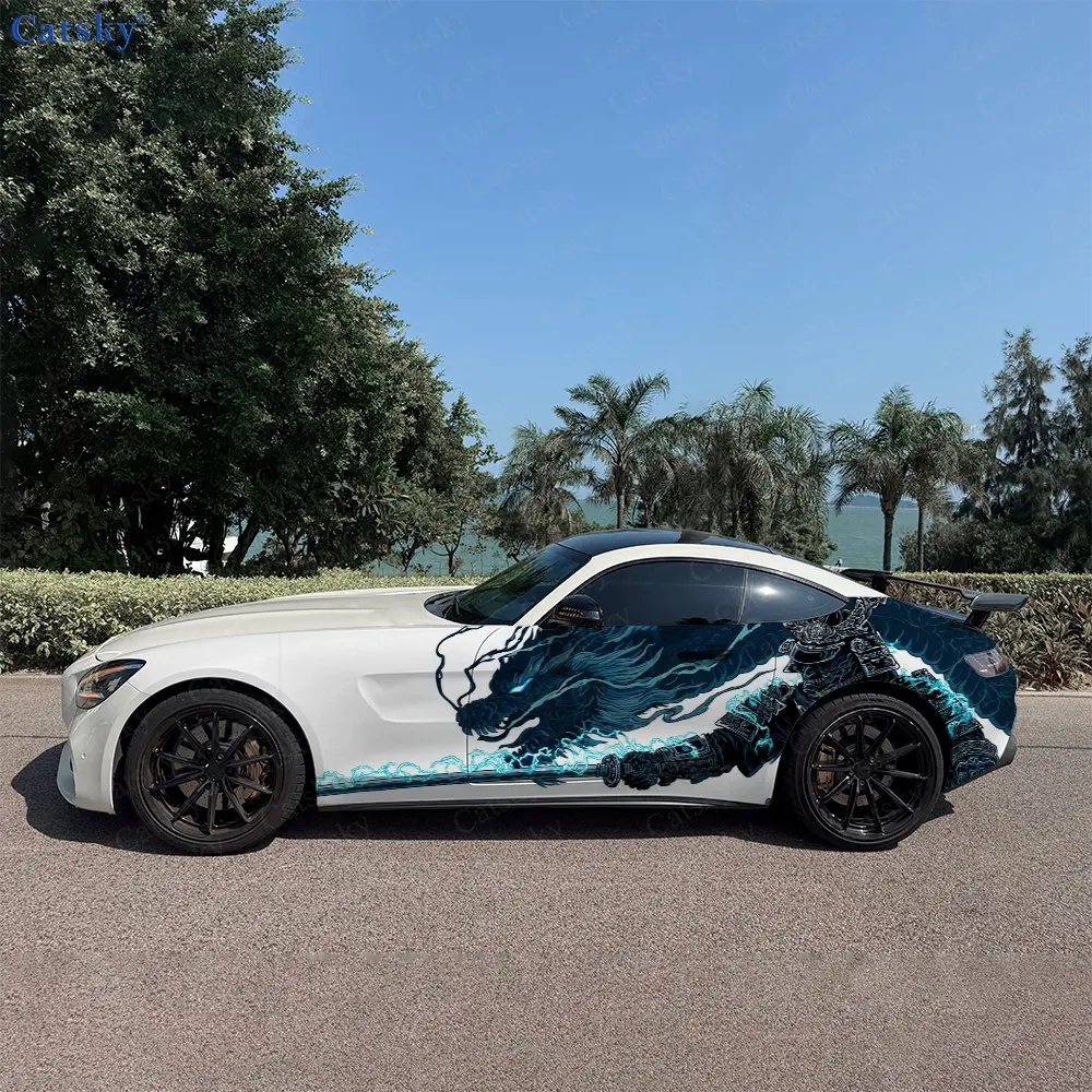 2pcs Lightning Samurai Azure Dragon Car Side Wraps, Self-Adhesive PVC Waterproof & Scratch-Resistant Sticker, Car Accessory Gift
2pcs Lightning Samurai Azure Dragon Car Side Wraps, Self-Adhesive PVC Waterproof & Scratch-Resistant Sticker, Car Accessory Gift