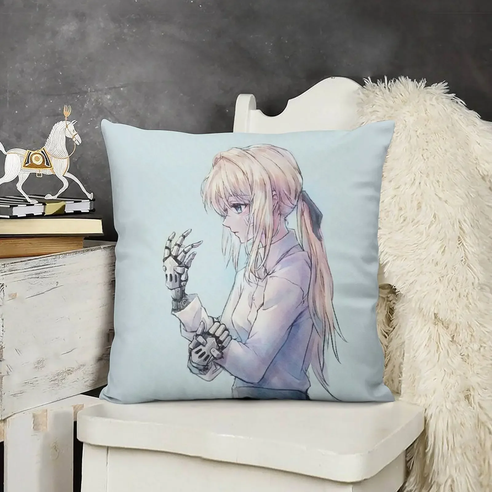 Violet Evergarden Throw Pillow Custom Cushion Photo Cushion Cover Set Luxury Pillow Case pillow
Violet Evergarden Throw Pillow Custom Cushion Photo Cushion Cover Set Luxury Pillow Case pillow