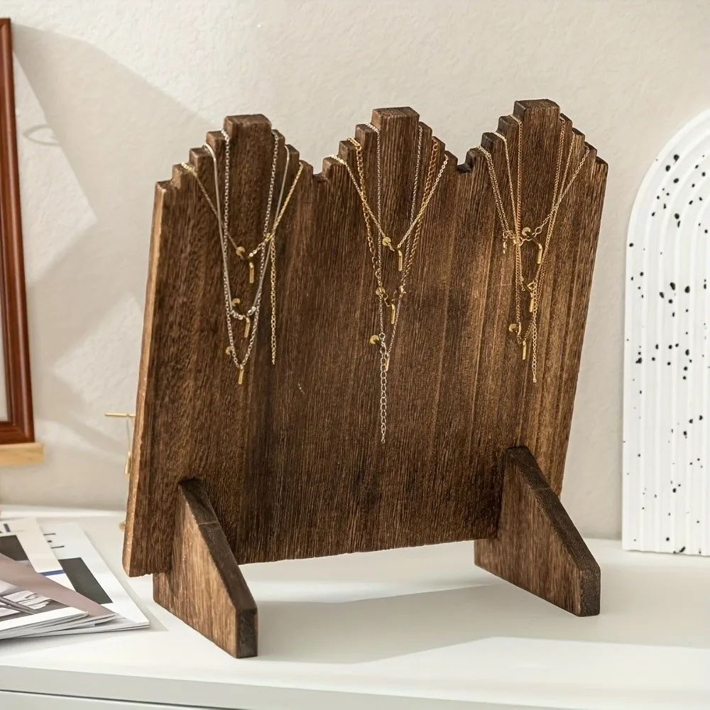 Wooden Flame Shape Necklace Display Board Stable Vintage Pendant Organizer Shelf Simple Jewelry Necklace Display Stand Bedroom
Wooden Flame Shape Necklace Display Board Stable Vintage Pendant Organizer Shelf Simple Jewelry Necklace Display Stand Bedroom