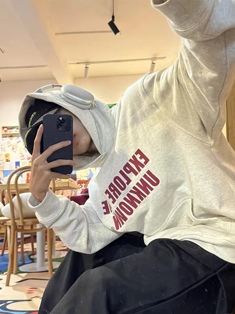 Korean Lazy Sle Letter Print Hoodie Sweatirt Men's Early Autumn Outerwear Casual Loose Fit Cotton Polyester Blend
Korean Lazy Sle Letter Print Hoodie Sweatirt Men's Early Autumn Outerwear Casual Loose Fit Cotton Polyester Blend