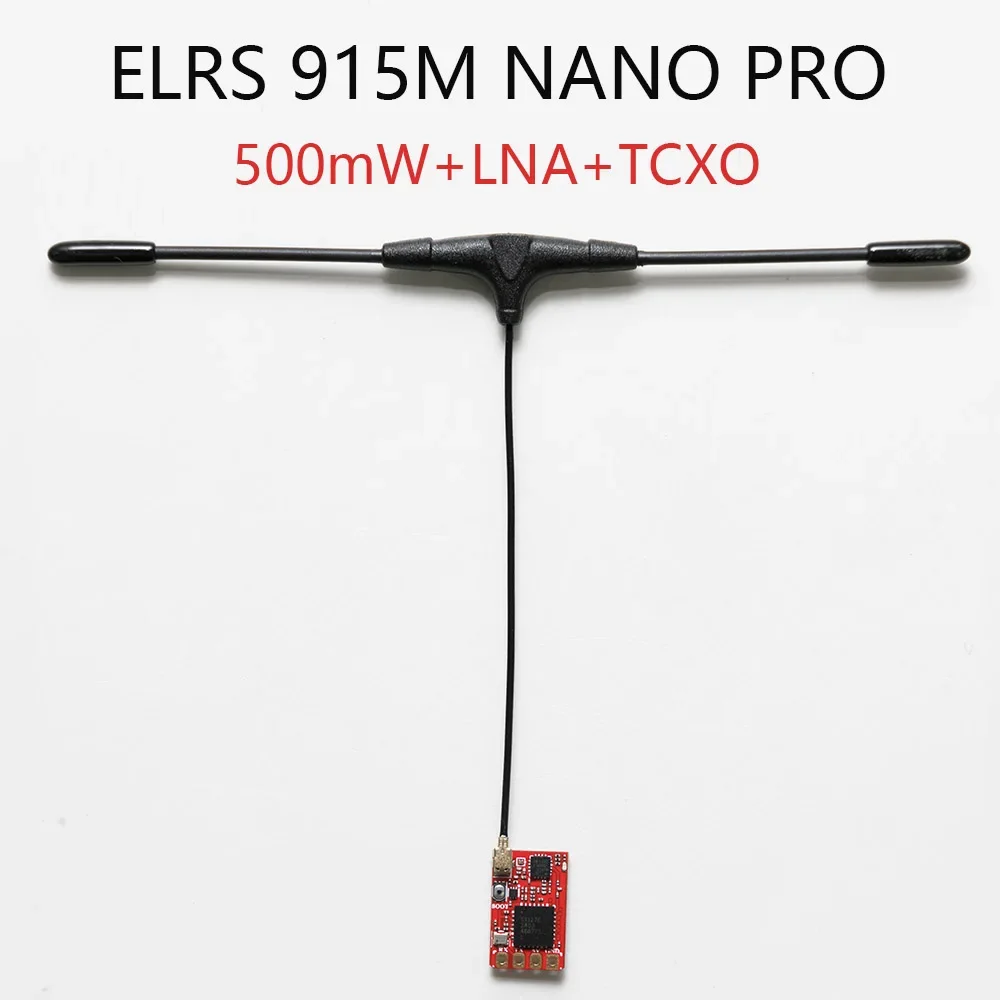 ELRS 915M NANO PRO ExpressLRS Receiver 500mW RX With T type Antenna TCXO LNA Filter Long Range For RC FPV Drones Airplane Parts
ELRS 915M NANO PRO ExpressLRS Receiver 500mW RX With T type Antenna TCXO LNA Filter Long Range For RC FPV Drones Airplane Parts
