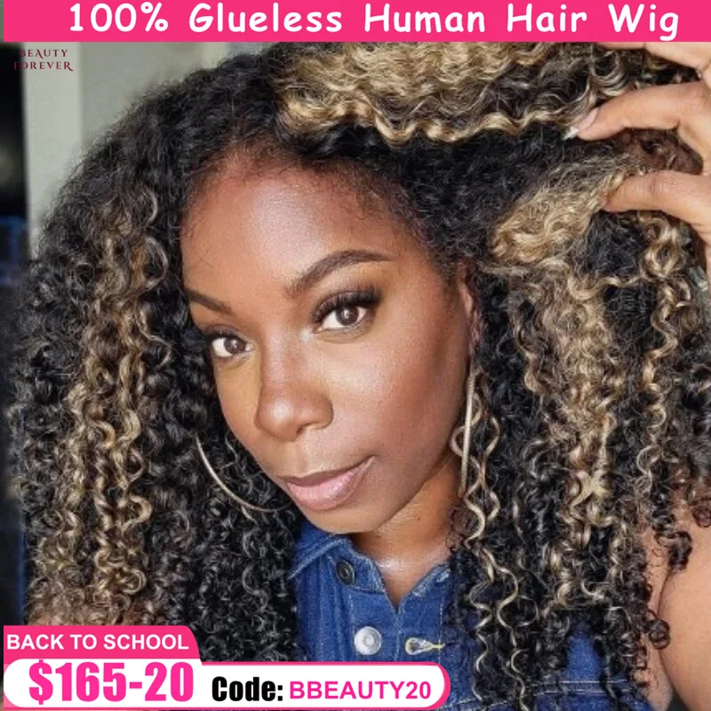 Beautyforever Bye Bye Knots Glueless Human Hair Wig Ready to Wear Highlights Color Curly Lace Front Human Hair Wig Virgin Hair
Beautyforever Bye Bye Knots Glueless Human Hair Wig Ready to Wear Highlights Color Curly Lace Front Human Hair Wig Virgin Hair