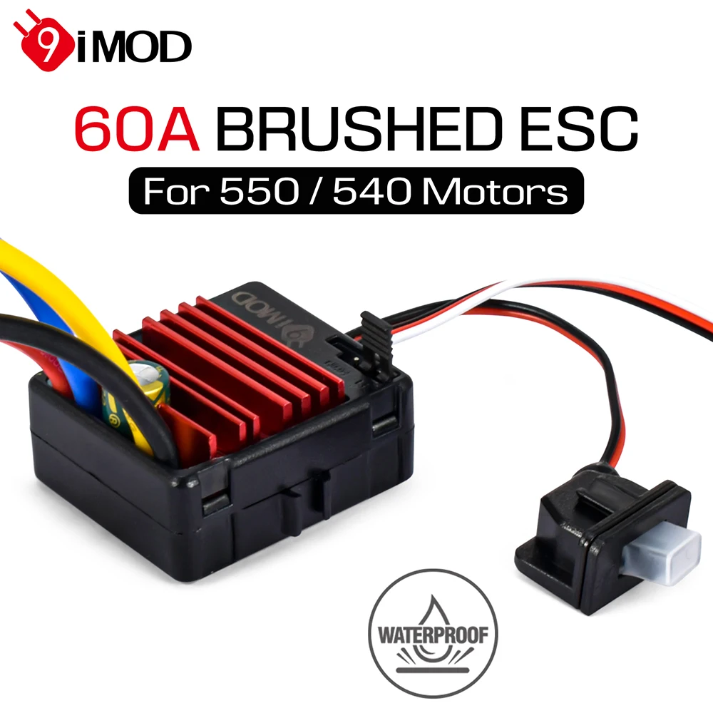 9IMOD 60A Матовый электронный регулятор скорости IP65 Водонепроницаемый BEC 5 В/2 А 2-3S Lipo Совместим с двигателями 550 540 RC Гусеничный автомобиль
9IMOD 60A Матовый электронный регулятор скорости IP65 Водонепроницаемый BEC 5 В/2 А 2-3S Lipo Совместим с двигателями 550 540 RC Гусеничный автомобиль