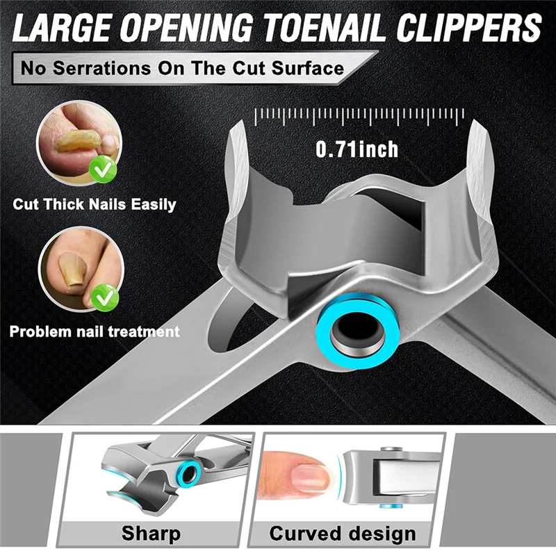 FYBL-Toenail Clippers For Seniors Thick Toenails, Heavy Duty Toe Nail Clippers For Adults With Long Handle
FYBL-Toenail Clippers For Seniors Thick Toenails, Heavy Duty Toe Nail Clippers For Adults With Long Handle