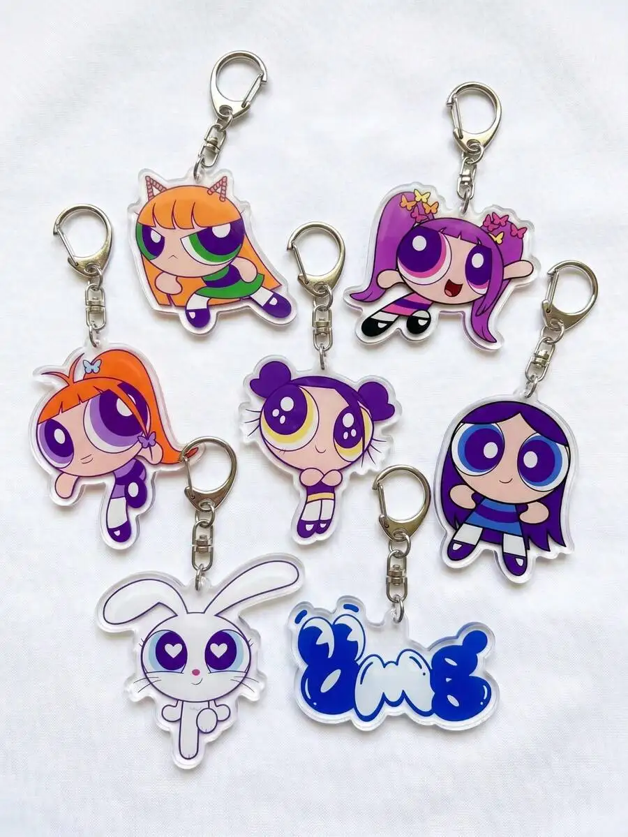 7pcs acrylic keychain set with cute bunny design ideal for gifts backpacks tote bags phone decor or holiday presents
7pcs acrylic keychain set with cute bunny design ideal for gifts backpacks tote bags phone decor or holiday presents