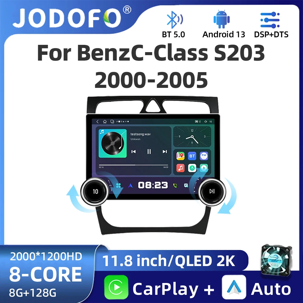 11.8" QLED Android Car Radio For Mercedes Benz C Class S203 W203 W209 2000-2005 Multimedia Video Player GPS Carplay Auto Stereo
11.8" QLED Android Car Radio For Mercedes Benz C Class S203 W203 W209 2000-2005 Multimedia Video Player GPS Carplay Auto Stereo