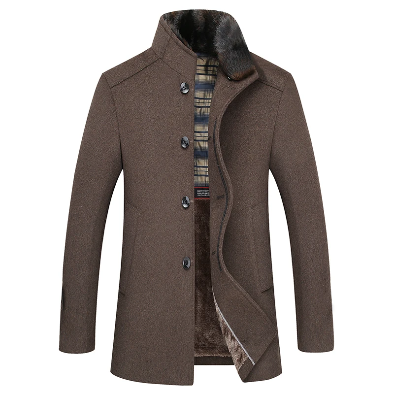 Middle-aged Woolen Coat in The Long Middle-aged and Elderly with Wool and Thick Woolen Coat Dad Coat Thick (Winter) Casual
Middle-aged Woolen Coat in The Long Middle-aged and Elderly with Wool and Thick Woolen Coat Dad Coat Thick (Winter) Casual