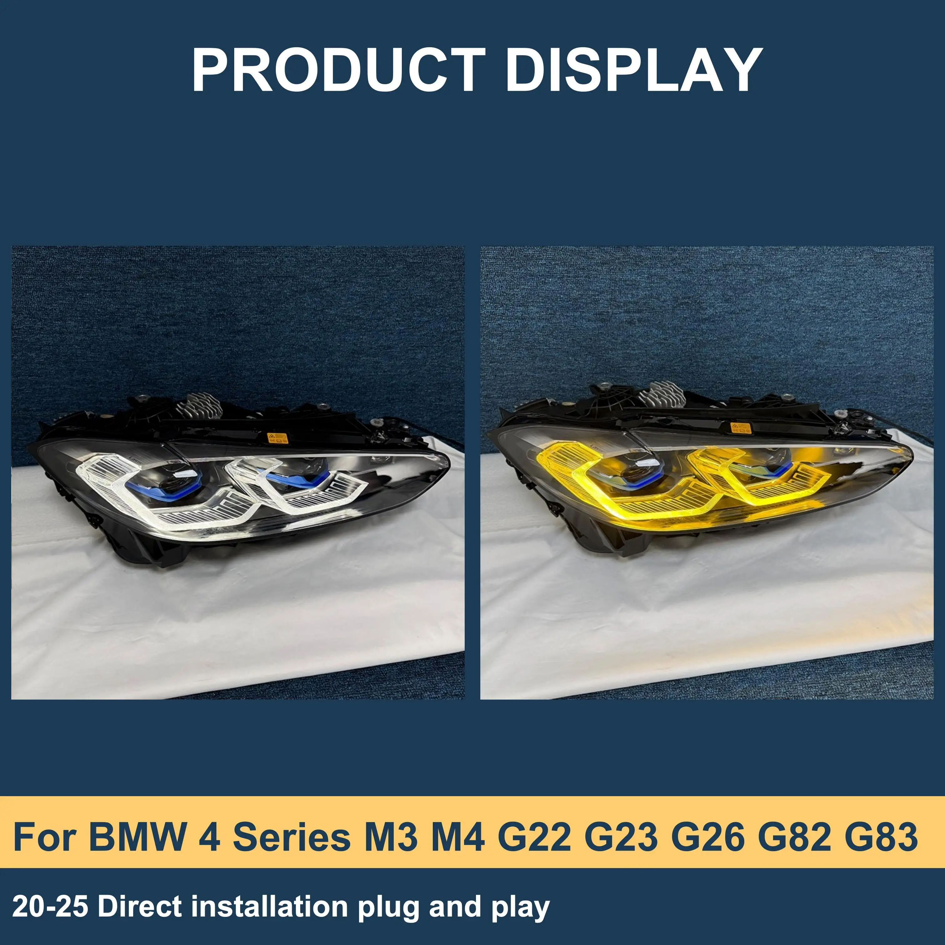 J ONE Car Led Lights Yellow White Switch Via Highbeam Headlight For BMW 4 Series M3 M4 G22 G23 G26 G82 G83 2020-2025 Headlights
J ONE Car Led Lights Yellow White Switch Via Highbeam Headlight For BMW 4 Series M3 M4 G22 G23 G26 G82 G83 2020-2025 Headlights