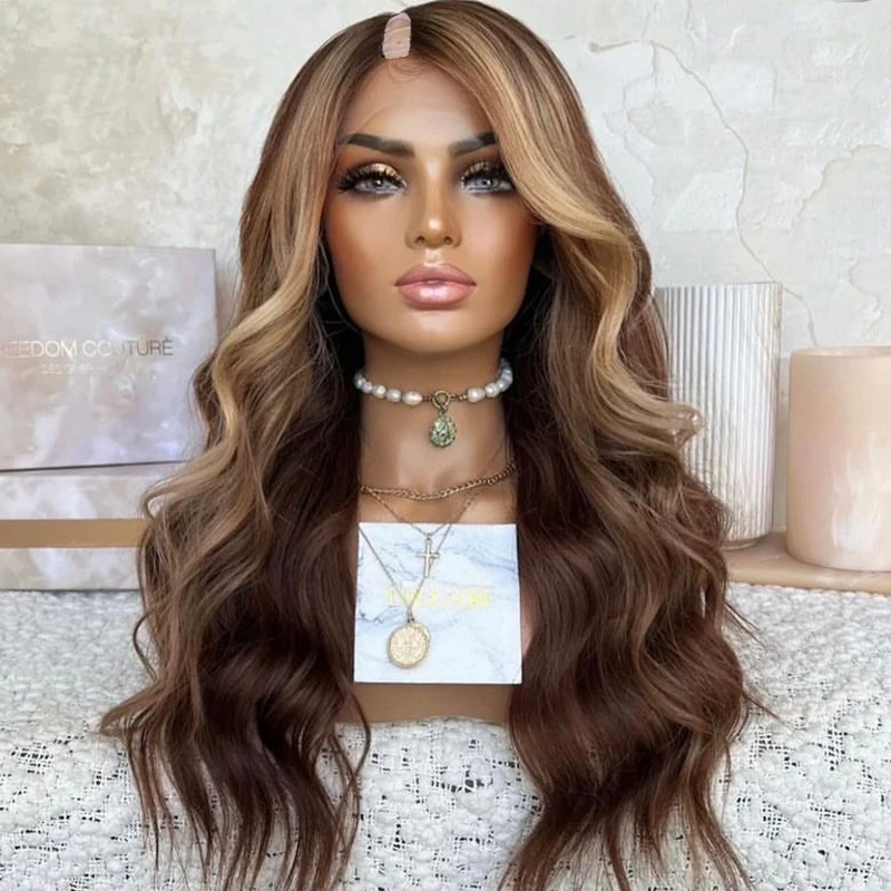 Highlights Strawberry Blonde Body Wave V Part Wigs Unprocessed Human Hair No Glue Chentust Honey Brown Loose Wavy Full U Shape
Highlights Strawberry Blonde Body Wave V Part Wigs Unprocessed Human Hair No Glue Chentust Honey Brown Loose Wavy Full U Shape