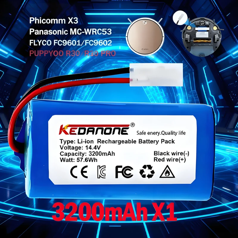 14,8 В RS-RT900866 Rowenta Tefal Explorer Series 20 40 60 Essential (SKV4136GL) Mijia G1 (MJSTG1) Литий-ионный акт для машины Xiaomi
14,8 В RS-RT900866 Rowenta Tefal Explorer Series 20 40 60 Essential (SKV4136GL) Mijia G1 (MJSTG1) Литий-ионный акт для машины Xiaomi