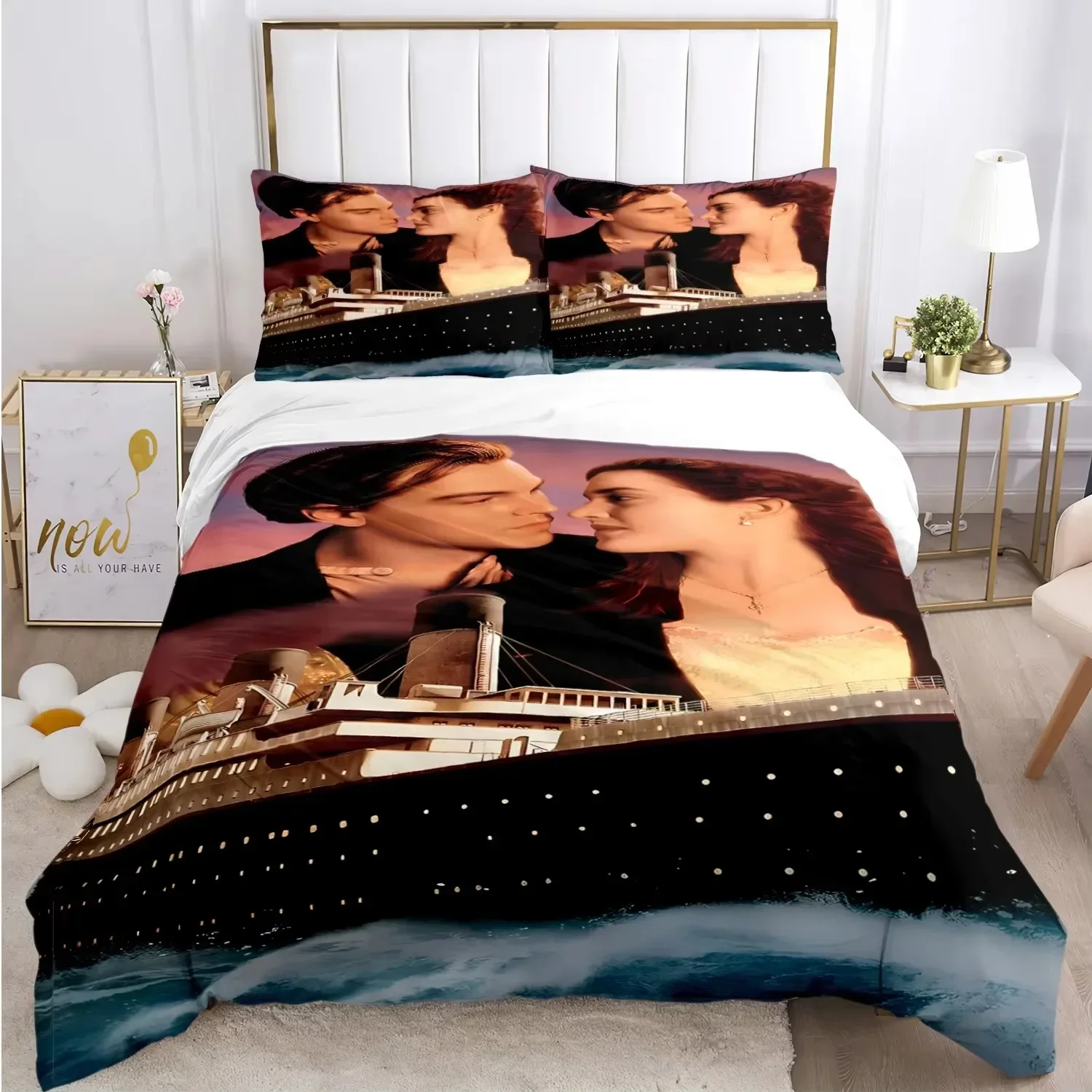 3D Print Titanic Romantic Love Comfortable Duvet Quilt Cover Pillowcase Bedding Set Children Bedroom Decoration Home Textile
3D Print Titanic Romantic Love Comfortable Duvet Quilt Cover Pillowcase Bedding Set Children Bedroom Decoration Home Textile