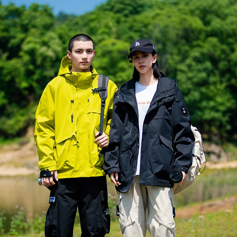 New Trendy Outdoor Windproof Waterproof Color Block Climbing Work Jacket for Men Spring Autumn Casual Loose Fit Jacket
New Trendy Outdoor Windproof Waterproof Color Block Climbing Work Jacket for Men Spring Autumn Casual Loose Fit Jacket