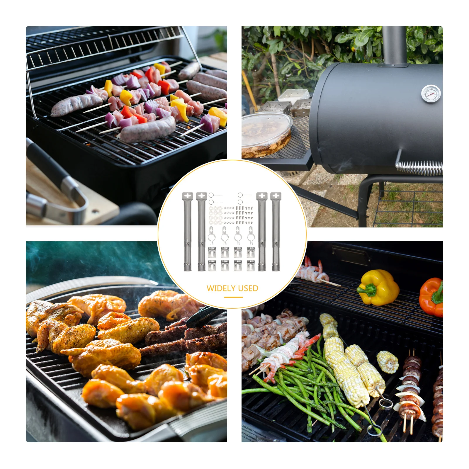 1Set Gas Grill Burner Tube Stainless Steel Bbq Replacement Parts Long-Lasting Outdoor Grill Accessory Channel
1Set Gas Grill Burner Tube Stainless Steel Bbq Replacement Parts Long-Lasting Outdoor Grill Accessory Channel