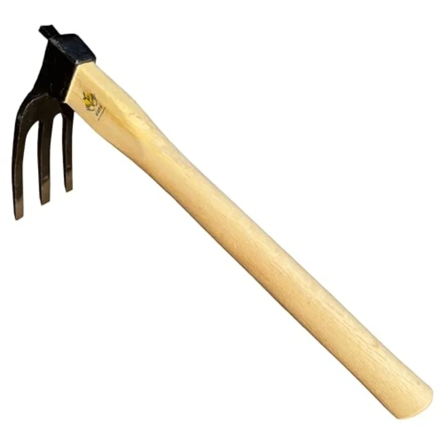 14 inch Japanese Hand Tiller/Rake for Garden 3-tines Cultivator Without Welding Oak Handle for Digging Soil Preparation Choppin
14 inch Japanese Hand Tiller/Rake for Garden 3-tines Cultivator Without Welding Oak Handle for Digging Soil Preparation Choppin