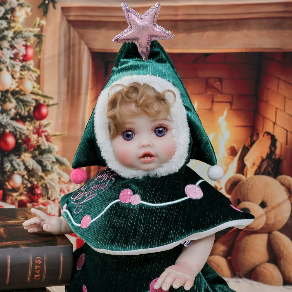 Cloveray 45cm Original Full Body Vinyl Realistic Reborn Baby Doll 18 inch Plush Christmas Tree Lifelike Vinyl Doll Kid Xmas Gift
Cloveray 45cm Original Full Body Vinyl Realistic Reborn Baby Doll 18 inch Plush Christmas Tree Lifelike Vinyl Doll Kid Xmas Gift