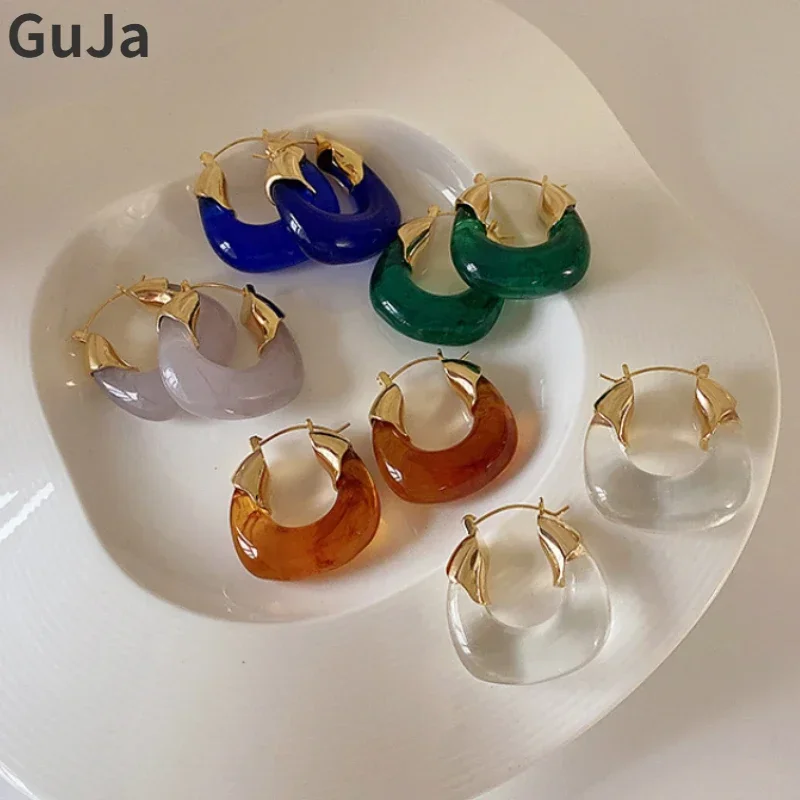 Modern Jewelry U Shape Red Green Grey Blue Resin Earrings For Women Girl Party Wedding Gift Hot Sale Ear Accessories
Modern Jewelry U Shape Red Green Grey Blue Resin Earrings For Women Girl Party Wedding Gift Hot Sale Ear Accessories