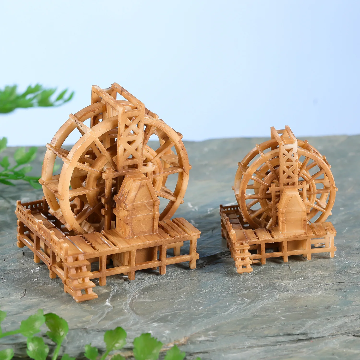 Miniature Waterwheel Bonsai Resin For Fish Tank Landscaping Aquarium Decoration Zen Garden Fountain Small Pond Accessory
Miniature Waterwheel Bonsai Resin For Fish Tank Landscaping Aquarium Decoration Zen Garden Fountain Small Pond Accessory