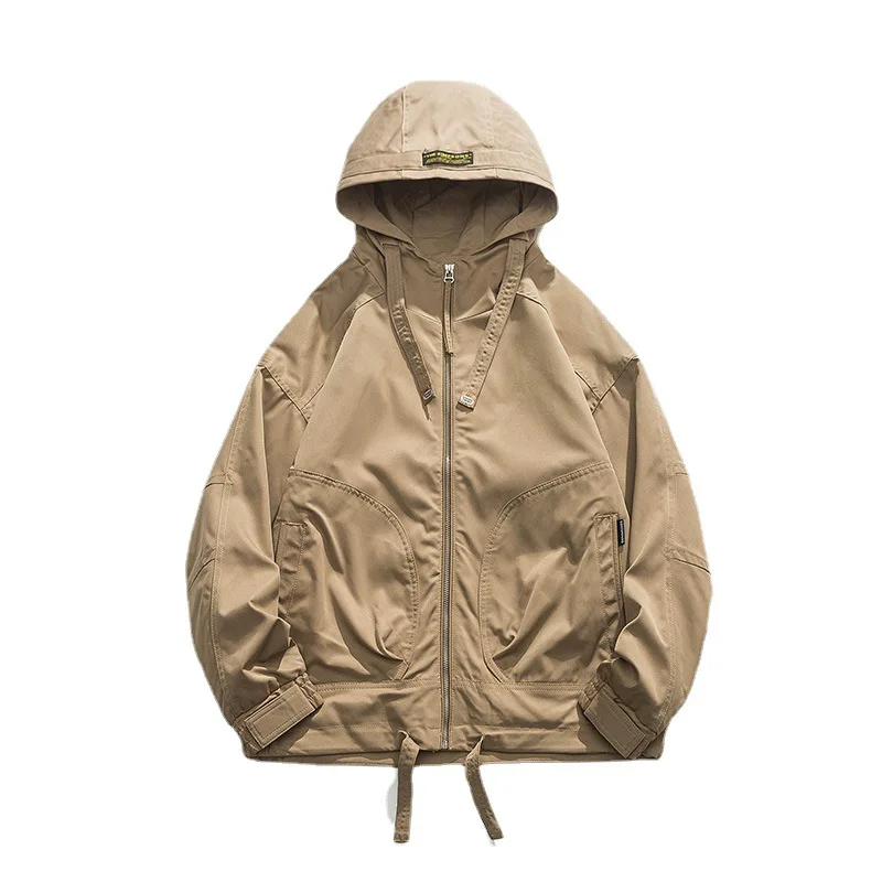 Men's American Casual Hooded Jacket, Harajuku Style, Drop-Shoulder Sleeve Coat, Thin Section Solid Color Outerwear
Men's American Casual Hooded Jacket, Harajuku Style, Drop-Shoulder Sleeve Coat, Thin Section Solid Color Outerwear