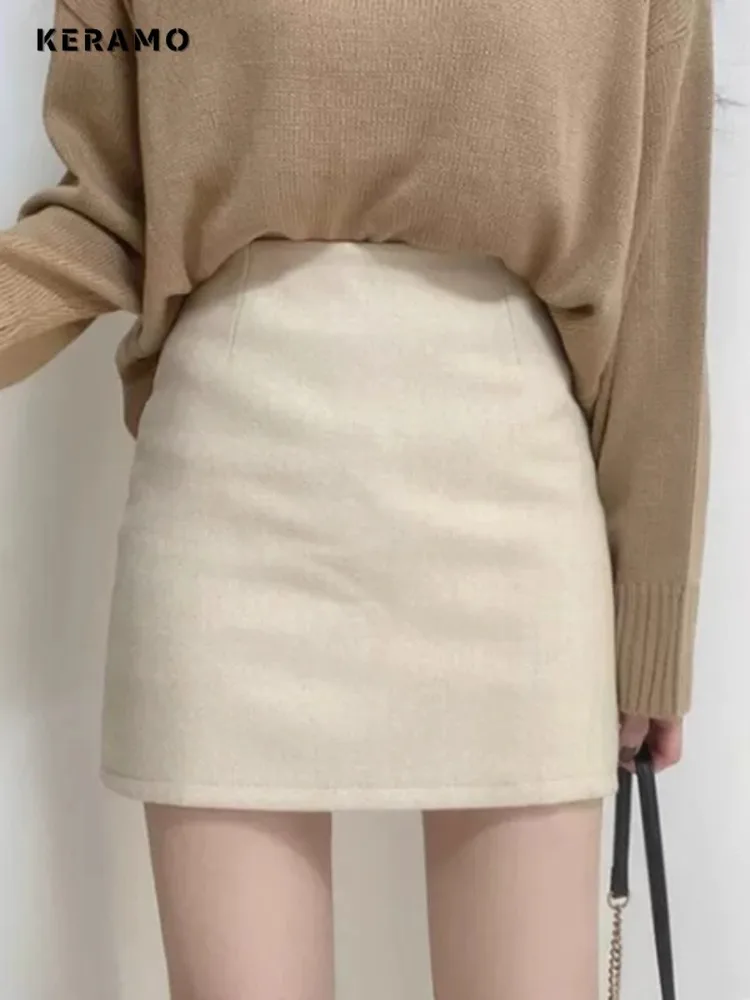2024 Summer Casual Office Lady Style Solid Color Sheath Skirts Korean Women's High Waist Slim Fit A-line Hotsweet Mini Skirt
2024 Summer Casual Office Lady Style Solid Color Sheath Skirts Korean Women's High Waist Slim Fit A-line Hotsweet Mini Skirt