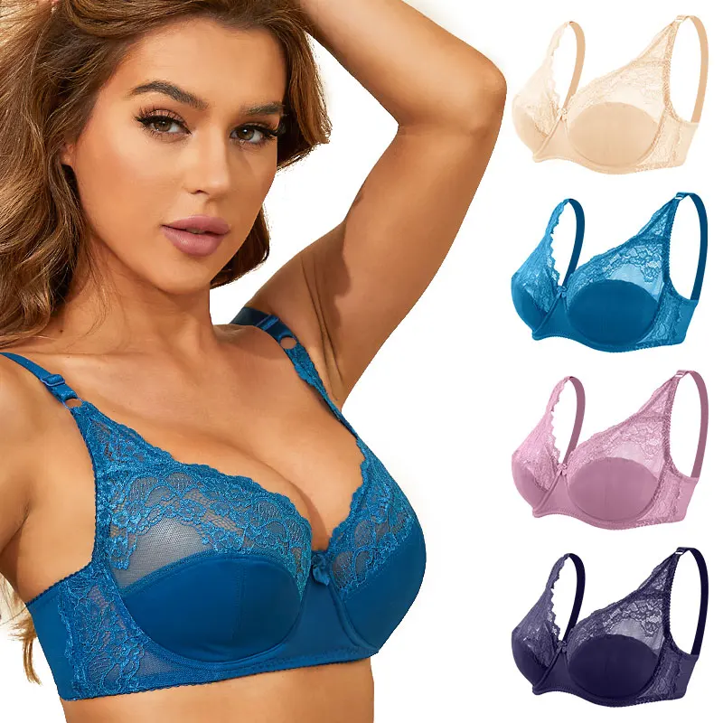 Lace Bra Women Sexy Underwear Female Plus Size Bra With Underwire Lace Top Bra Large Size Women Intimates Padded Bra C D Cup
Lace Bra Women Sexy Underwear Female Plus Size Bra With Underwire Lace Top Bra Large Size Women Intimates Padded Bra C D Cup