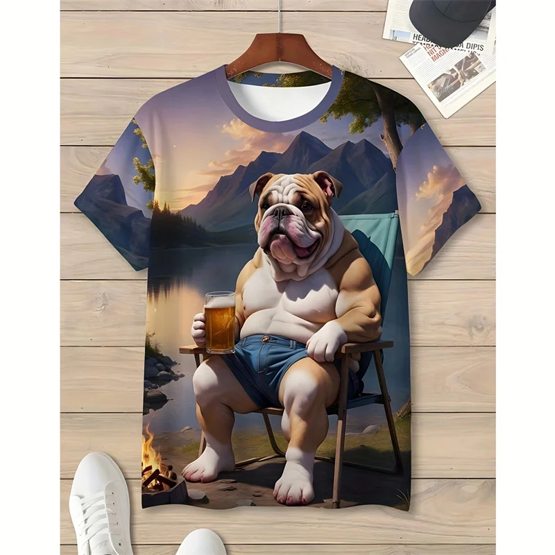 New Design Dog Pattern T-shirt Men Women 3d Printed Animal Round Neck Short Sleeved Tee Shirt Summer Casual Streetwear Tshirt
New Design Dog Pattern T-shirt Men Women 3d Printed Animal Round Neck Short Sleeved Tee Shirt Summer Casual Streetwear Tshirt