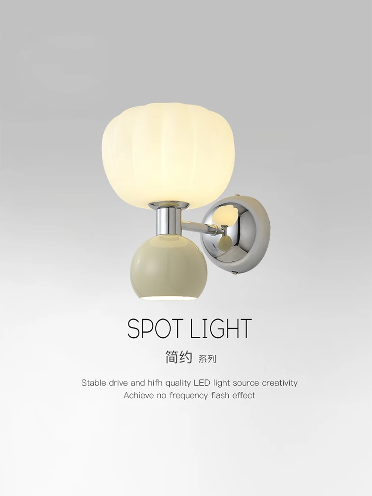 Bedroom Bedside Wall Lamp French Retro Creative Pumpkin Lamp Cream Style Warm Atmosphere Living Room Background Wall Lamp
Bedroom Bedside Wall Lamp French Retro Creative Pumpkin Lamp Cream Style Warm Atmosphere Living Room Background Wall Lamp