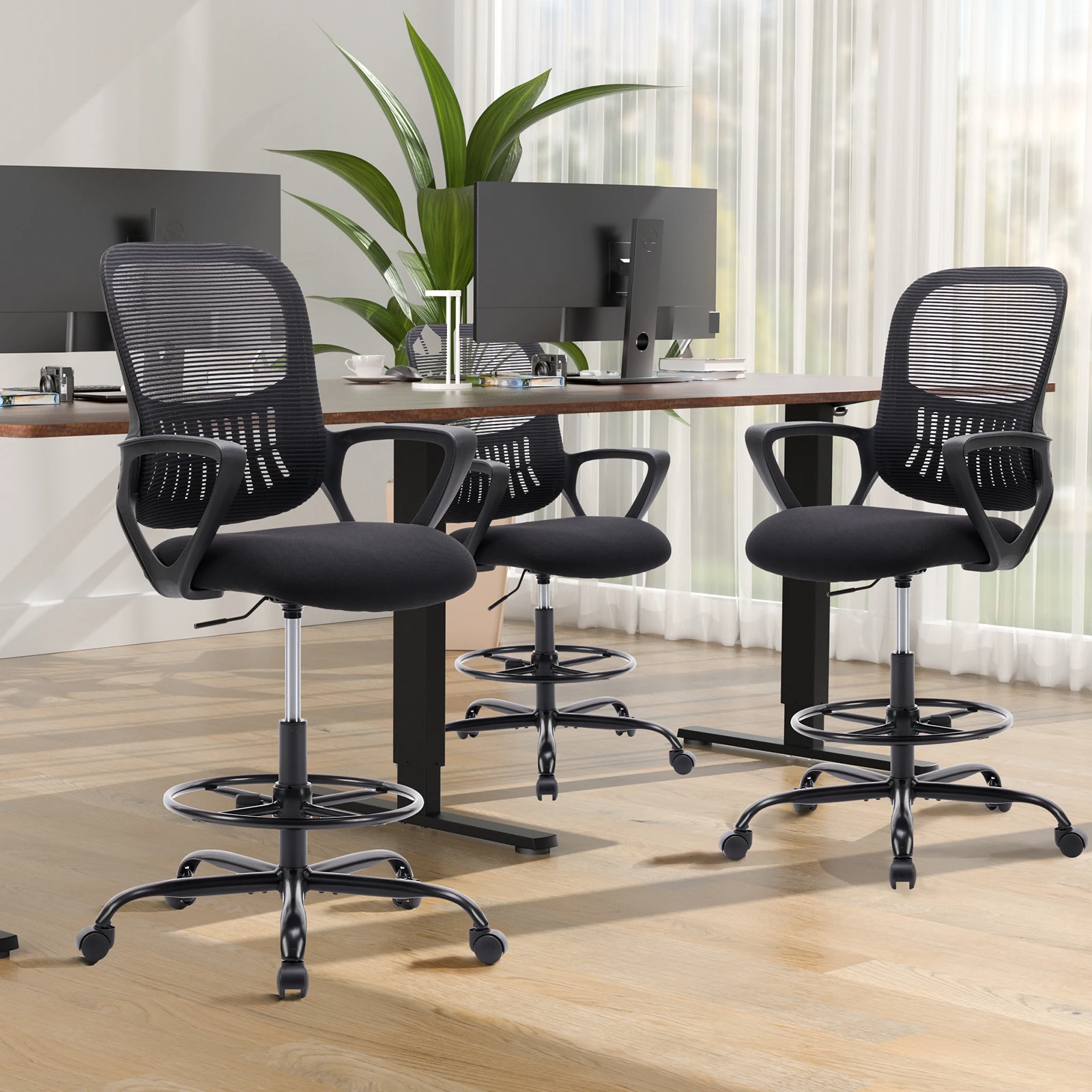 MCQ Tall Drafting Office Chair Ergonomic High Stool Computer with Adjustable Height and Comfy Lumbar Support Swivel Office Chair
MCQ Tall Drafting Office Chair Ergonomic High Stool Computer with Adjustable Height and Comfy Lumbar Support Swivel Office Chair