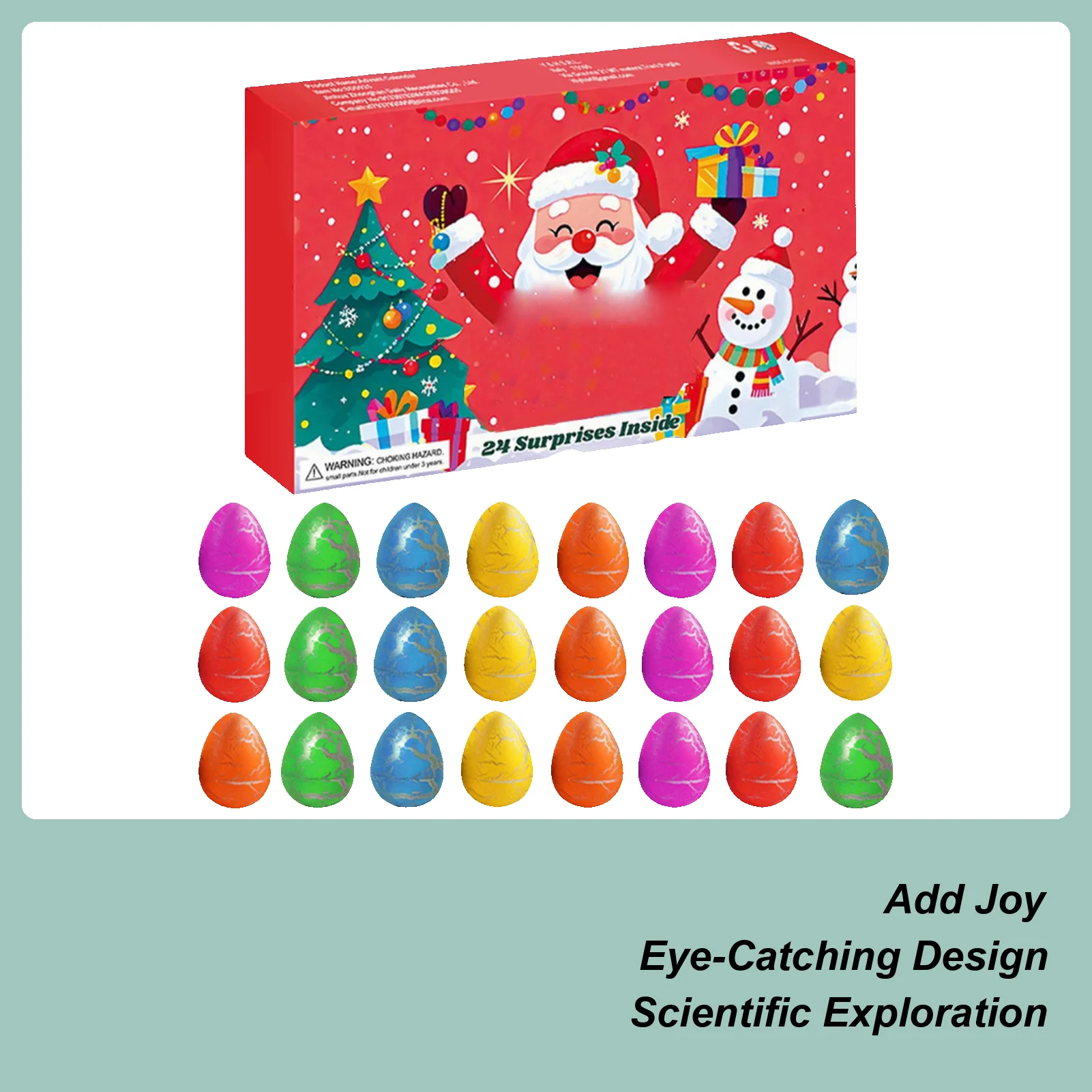 Календарь обратного отсчета динозавров, 24-дневный рождественский праздник, игрушки с животными, яйцо динозавра для детей-подростков, праздничное украшение для вечеринки
Календарь обратного отсчета динозавров, 24-дневный рождественский праздник, игрушки с животными, яйцо динозавра для детей-подростков, праздничное украшение для вечеринки