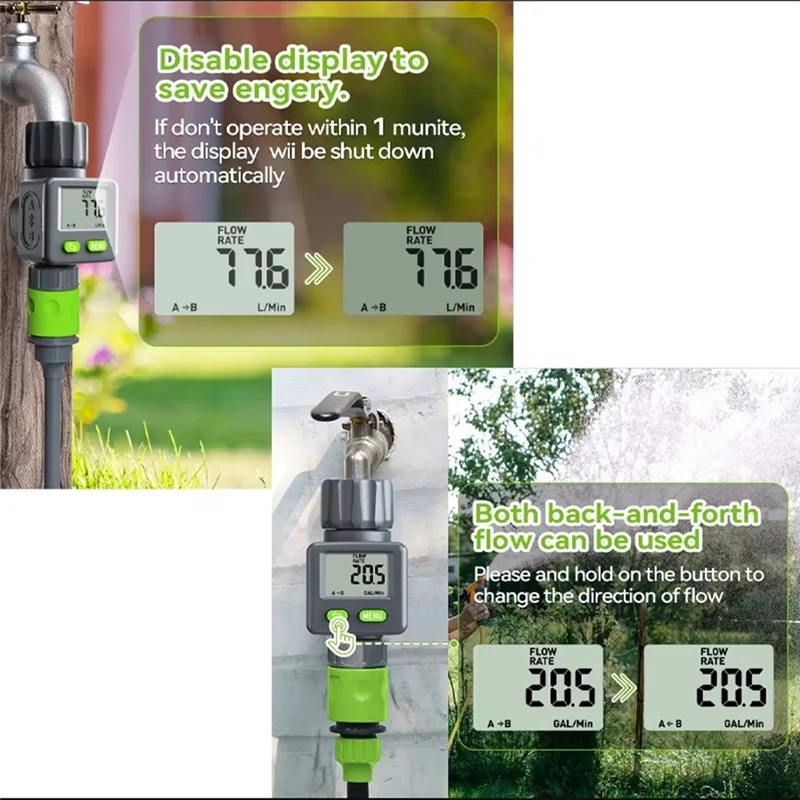 Water Flow Meter Measure Gallon/Liter Consumption&Flow Rate For Garden Hose Watering RV Water Tank Sprinklerm12k
Water Flow Meter Measure Gallon/Liter Consumption&Flow Rate For Garden Hose Watering RV Water Tank Sprinklerm12k