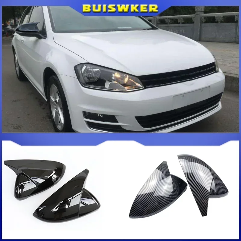 For VW GOLF 7 MK7 MK7.5 R GTI 2014-2019 Car Rearview Side Mirror Cover Horn Wing Cap Exterior Door Rear View Case Trim Sticker
For VW GOLF 7 MK7 MK7.5 R GTI 2014-2019 Car Rearview Side Mirror Cover Horn Wing Cap Exterior Door Rear View Case Trim Sticker