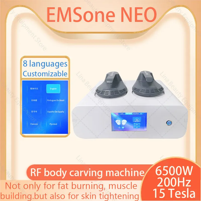 Mini EMS Muscle Shaping Machine Portable EMSone NEO High Energy 6500W 15 Tesla Muscle Stimulator RF Machine Salon
Mini EMS Muscle Shaping Machine Portable EMSone NEO High Energy 6500W 15 Tesla Muscle Stimulator RF Machine Salon