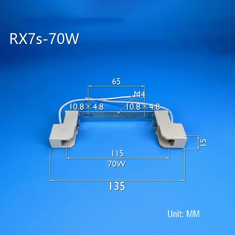 RX7s Double-Ended Metal Halide Lamp Tube Ceramic Bracket MHN-TD70W/150W Lamp Holder for Metal Halide Lamps
RX7s Double-Ended Metal Halide Lamp Tube Ceramic Bracket MHN-TD70W/150W Lamp Holder for Metal Halide Lamps