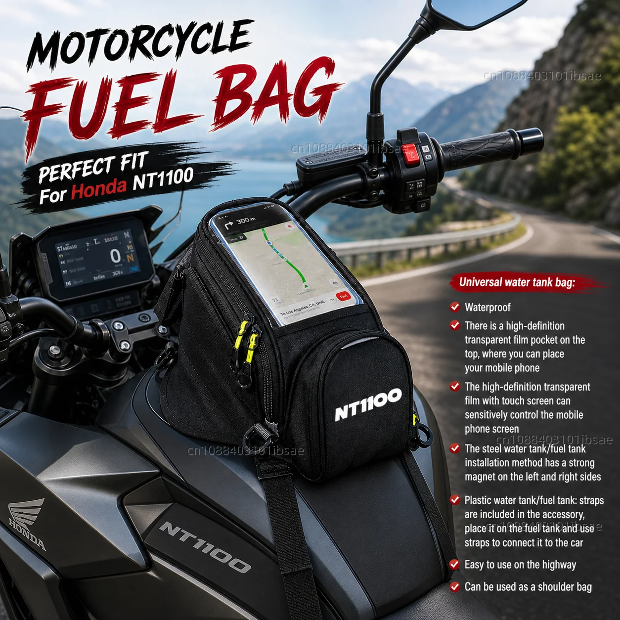 NEW Universal Magnetic Fuel Tank Bag Motorcycle Phone Navigation Pack For Honda NT1100 CB1100X NT 1100 CB 1100 X
NEW Universal Magnetic Fuel Tank Bag Motorcycle Phone Navigation Pack For Honda NT1100 CB1100X NT 1100 CB 1100 X