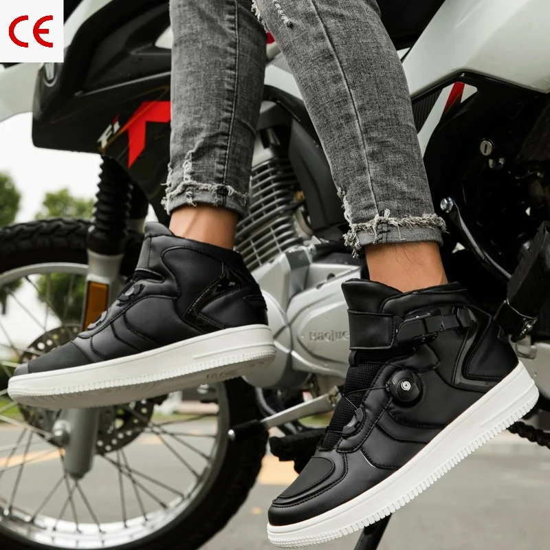 Unisex Breathable Motorcycle Boots, Wearproof Off-Road Motocross Shoes, Protective Footwear for Motorbike Racing & Outdoor Ride
Unisex Breathable Motorcycle Boots, Wearproof Off-Road Motocross Shoes, Protective Footwear for Motorbike Racing & Outdoor Ride