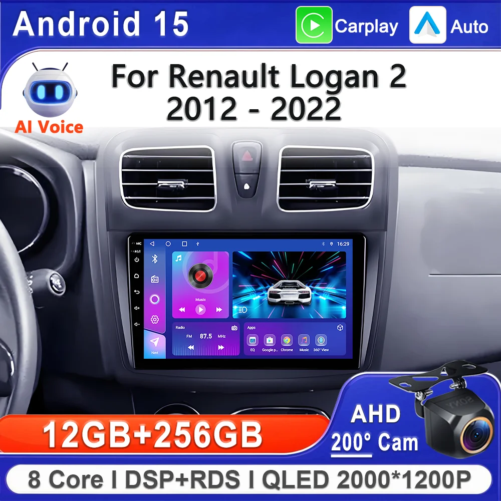 Android 15 2K Incell Screen Multimedia Stereo For Renault Logan 2 2012 - 2022 Touch Screen High-performance CPU GPS Navigation
Android 15 2K Incell Screen Multimedia Stereo For Renault Logan 2 2012 - 2022 Touch Screen High-performance CPU GPS Navigation