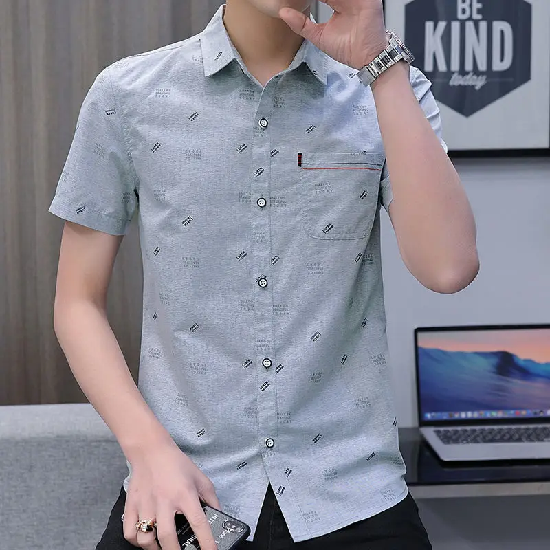 New Summer Short-sleeved Men's Shirt for Youth Korean Style Versatile Slim-free Ironing Top Pocket Business Professional Shirt
New Summer Short-sleeved Men's Shirt for Youth Korean Style Versatile Slim-free Ironing Top Pocket Business Professional Shirt