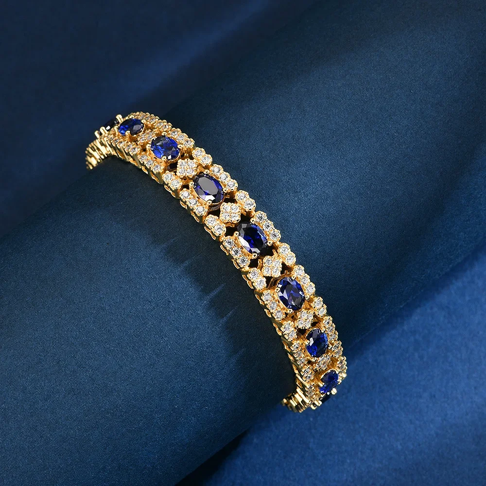 New S925 Silver 0.5ct Ruby/Purple Blue Nurturing Sapphire 4 * 6 Premium Bracelet 15-20cm marry Jewelry
New S925 Silver 0.5ct Ruby/Purple Blue Nurturing Sapphire 4 * 6 Premium Bracelet 15-20cm marry Jewelry