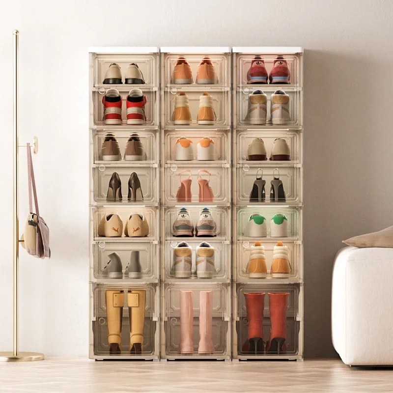 Transparent Shoe Box Clamshell Storage Magnetic Open-Door Dustproof Multi-Layer Cabinet
Transparent Shoe Box Clamshell Storage Magnetic Open-Door Dustproof Multi-Layer Cabinet