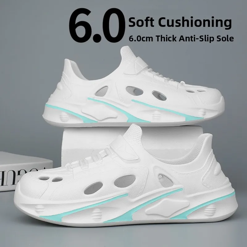 Men's Summer Thick Bottom Anti-Slip Hollow out Beach Head Covering Casual Sandals Large Size Sporty Slip-On EVA Material
Men's Summer Thick Bottom Anti-Slip Hollow out Beach Head Covering Casual Sandals Large Size Sporty Slip-On EVA Material