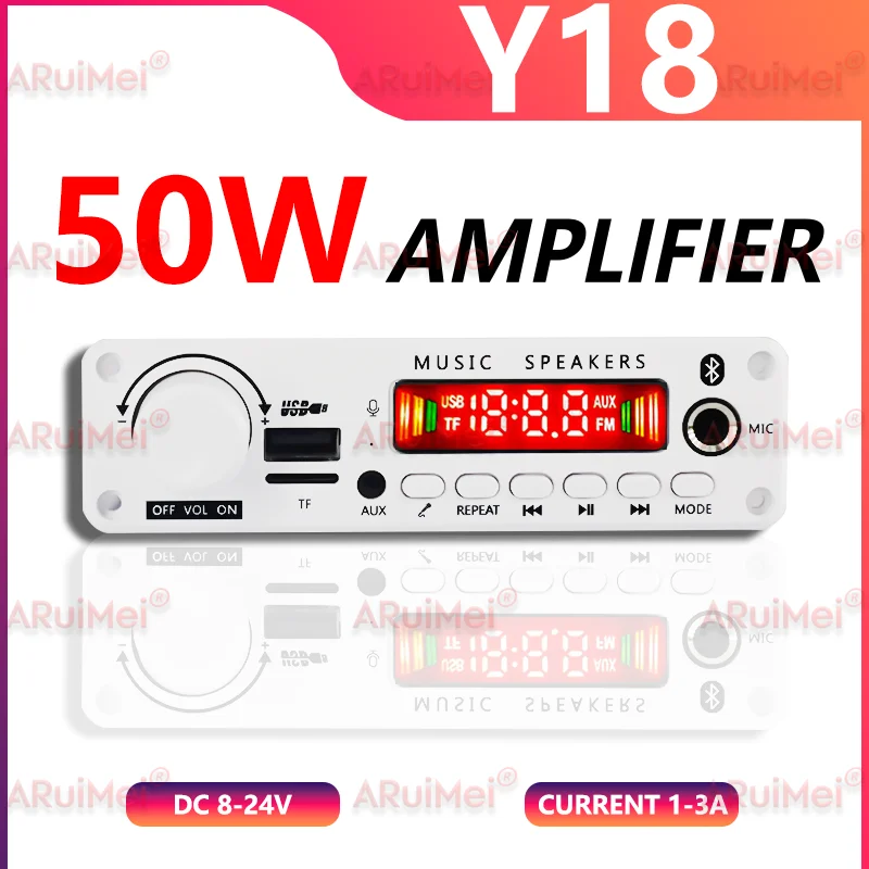 50W Industrial Grade 24V Amplifier for Trucks/Buses, Bluetooth 5.0 with Noise Suppression & FM Radio/TF/USB/Recording
50W Industrial Grade 24V Amplifier for Trucks/Buses, Bluetooth 5.0 with Noise Suppression & FM Radio/TF/USB/Recording