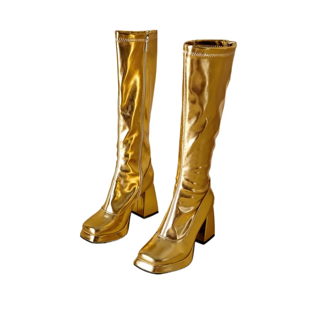 Botas De Mujer Knee High Boots Women Leather High Heel Autumn Winter Warm Sexy Fashion Zip Goth Platform Shoes Big Size 46 168-9
Botas De Mujer Knee High Boots Women Leather High Heel Autumn Winter Warm Sexy Fashion Zip Goth Platform Shoes Big Size 46 168-9