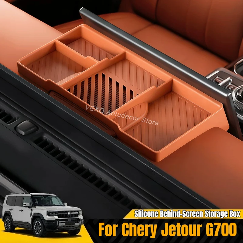 Для Chery Jetour G700 2025 2026: Органайзер-лоток для хранения за экраном, силиконовый противоскользящий держатель для телефона на центральной консоли, подставка для приборной панели
Для Chery Jetour G700 2025 2026: Органайзер-лоток для хранения за экраном, силиконовый противоскользящий держатель для телефона на центральной консоли, подставка для приборной панели