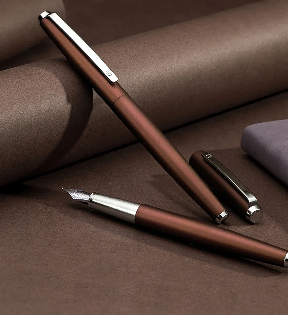 HongDian 525 Metal Brown Fountain Pen Matte Barrel Iridium EF Small Bent 0.4 0.6mm Ink Pen Gift Pen
HongDian 525 Metal Brown Fountain Pen Matte Barrel Iridium EF Small Bent 0.4 0.6mm Ink Pen Gift Pen