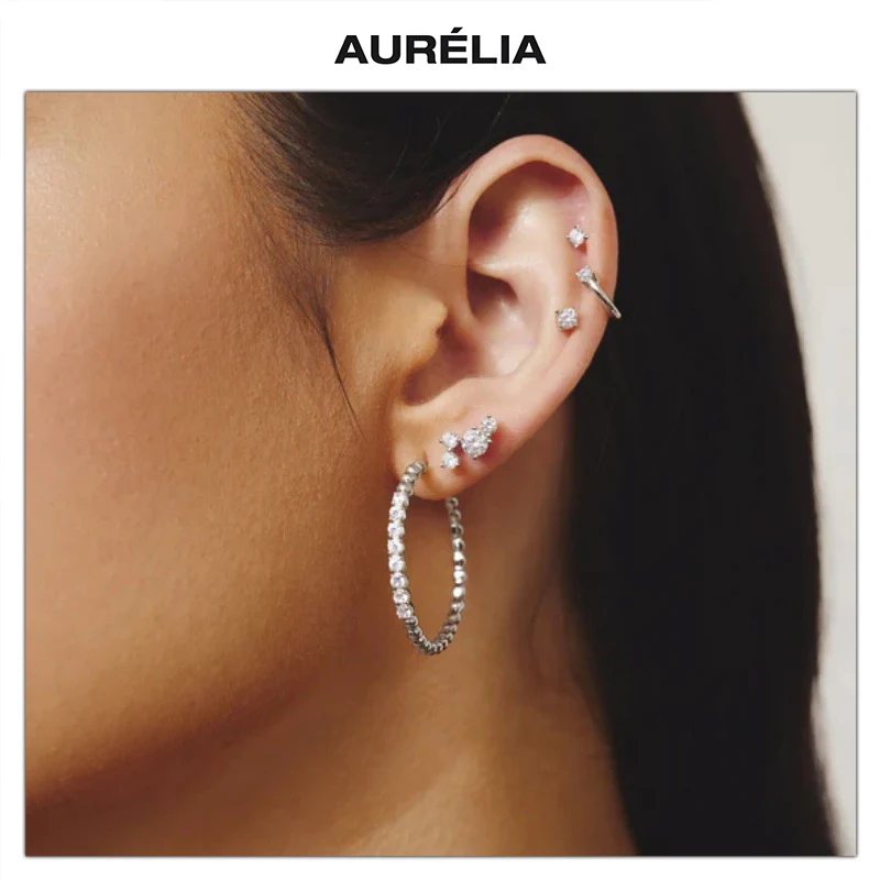 Europe America Gold Silver Zircon Circle Hoop Earrings Women Charm Design Jewelry Trend
Europe America Gold Silver Zircon Circle Hoop Earrings Women Charm Design Jewelry Trend