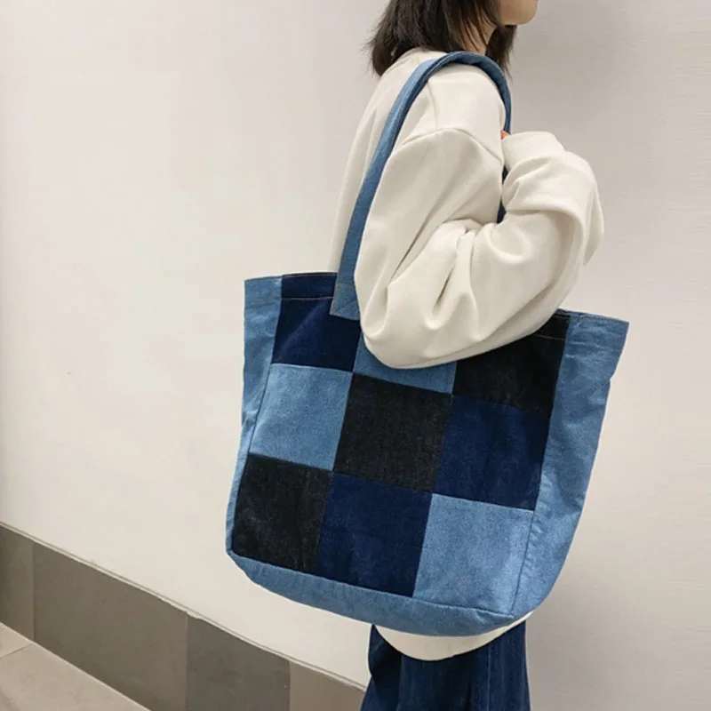 Large Vintage Denim Crossbody Bag for Women Leisure Messenger Bag Designer Handbags High Quality Shoulder Bags Tote Shopping Bag
Large Vintage Denim Crossbody Bag for Women Leisure Messenger Bag Designer Handbags High Quality Shoulder Bags Tote Shopping Bag