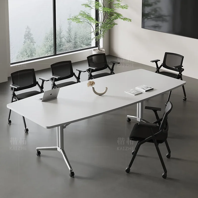 Folding conference desk removable long oval conference table replica table splicing combination training table and chair
Folding conference desk removable long oval conference table replica table splicing combination training table and chair