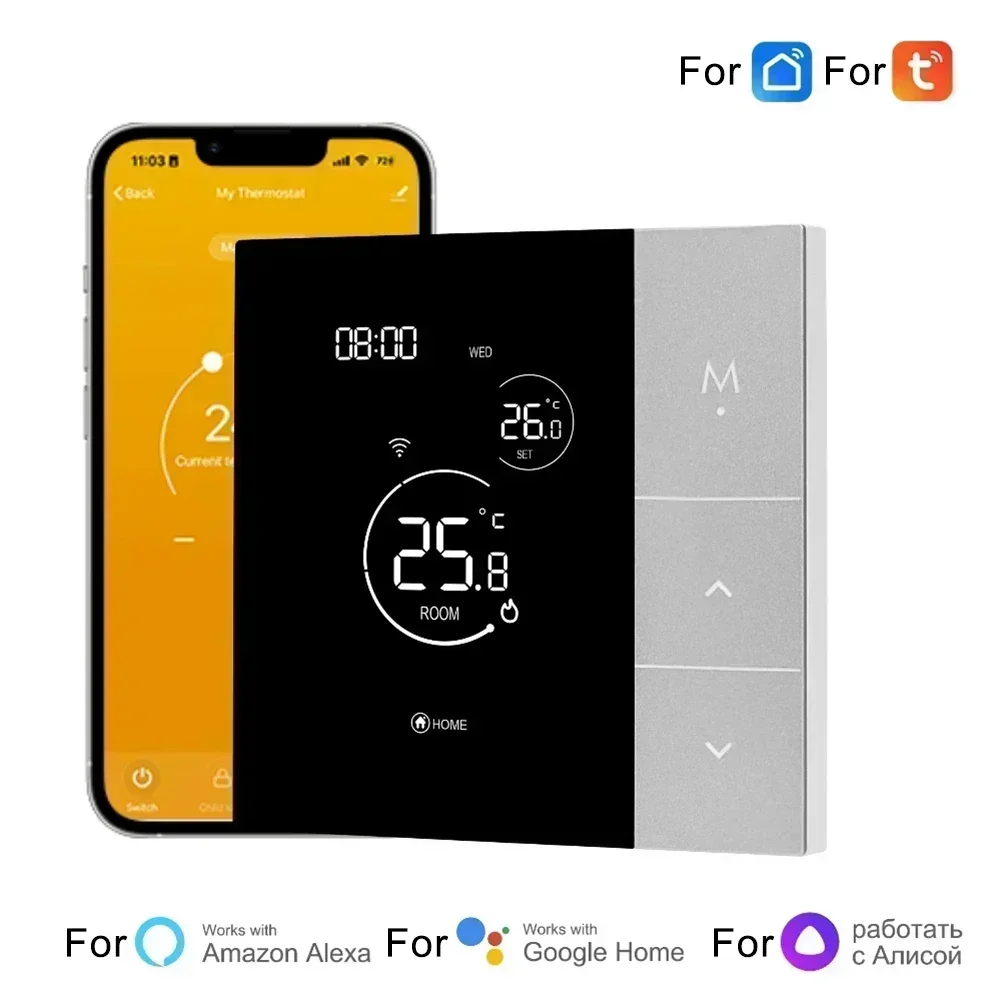 For Tuya WiFi Smart Thermostat For Boiler/Floor Heating Temperature Controller For Home Improvement Tool Accessory
For Tuya WiFi Smart Thermostat For Boiler/Floor Heating Temperature Controller For Home Improvement Tool Accessory