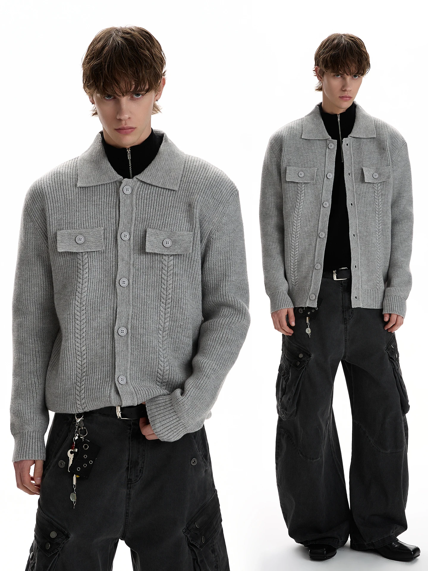 Вязаный свитер Cleanfit с воротником, повседневный, удлиненный, теплый, дышащий, модный, для весны и осени, для мужчин и женщин
Вязаный свитер Cleanfit с воротником, повседневный, удлиненный, теплый, дышащий, модный, для весны и осени, для мужчин и женщин