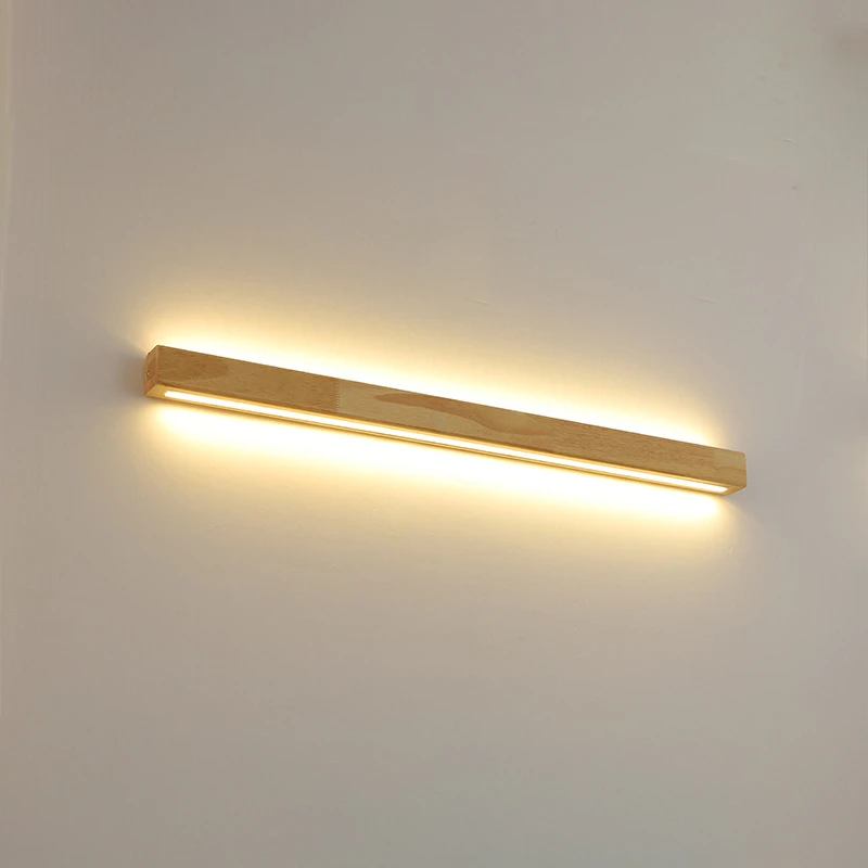 Solid Wood Wall Lamp Modern Simple LED Wood Log Strip Living Room Decor TV Background Bathroom Mirror Lamp Bedside Wall Light
Solid Wood Wall Lamp Modern Simple LED Wood Log Strip Living Room Decor TV Background Bathroom Mirror Lamp Bedside Wall Light