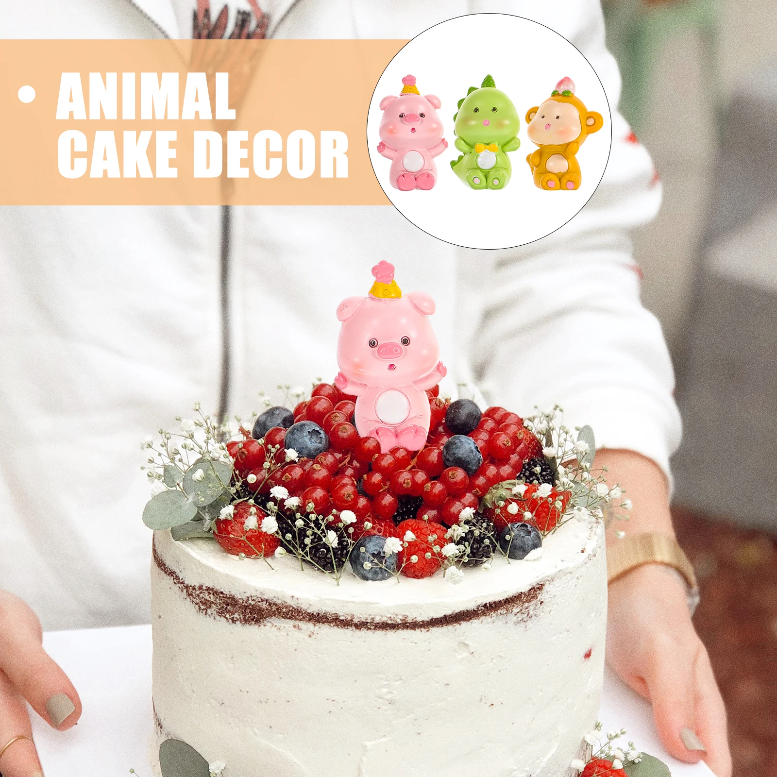 3 Pcs Cake Decoration Ornaments Jungle Decorations Animal Topper Cartoon Resin Fake Mini Animals
3 Pcs Cake Decoration Ornaments Jungle Decorations Animal Topper Cartoon Resin Fake Mini Animals